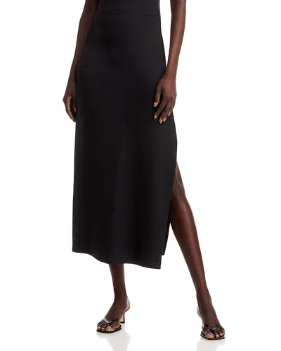 Leset Rio Side Slit Skirt In Black
