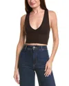 Leset Rio V Crop Tank In Brown