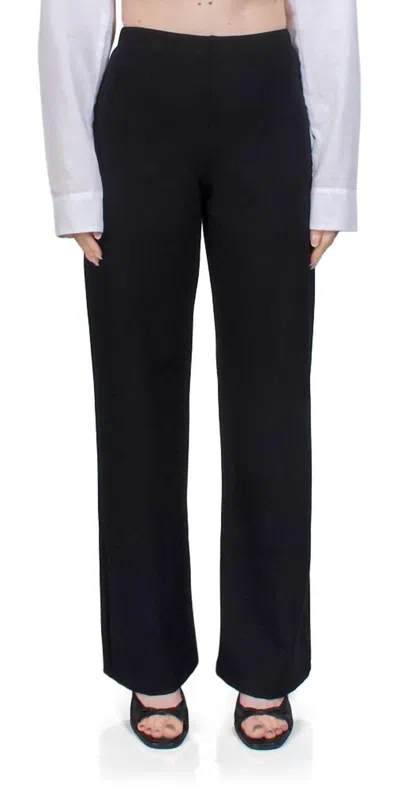 Leset Rio Wide Leg Pants In Black