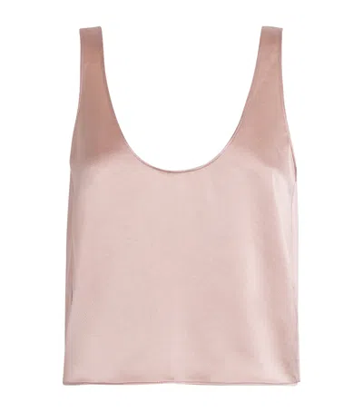 Leset Satin Barb Tank Top