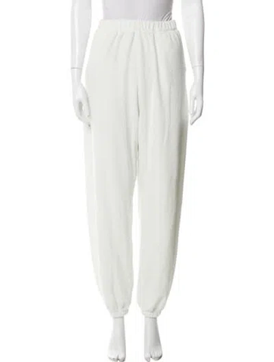 Pre-owned Leset Scalloped Accent Sweatpants In Green