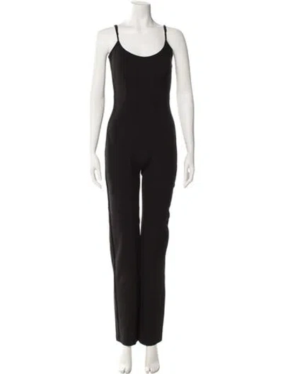 Pre-owned Leset Scoop Neck Jumpsuit In Black