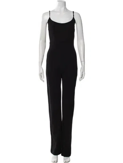 Pre-owned Leset Scoop Neck Jumpsuit In Black