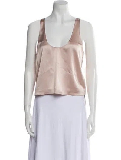 Pre-owned Leset Scoop Neck Sleeveless Blouse W/ Tags In Pink
