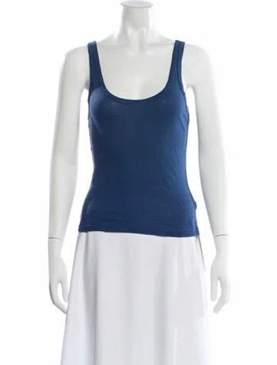 Pre-owned Leset Scoop Neck Sleeveless Top In Black