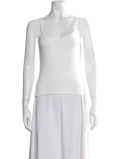 Pre-owned Leset Scoop Neck Sleeveless Top In Neutral