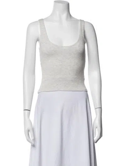 Pre-owned Leset Scoop Neck Sleeveless Top In Neutrals