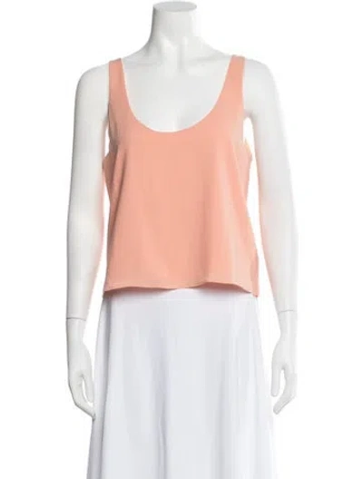 Pre-owned Leset Scoop Neck Sleeveless Top W/ Tags In Orange