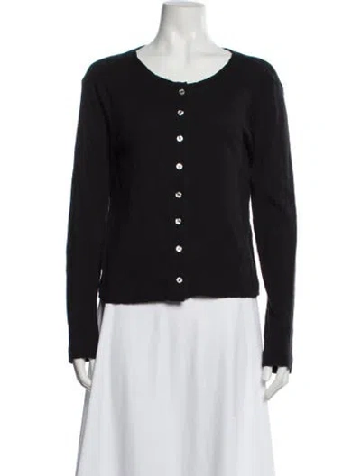 Pre-owned Leset Scoop Neck Sweater In Black