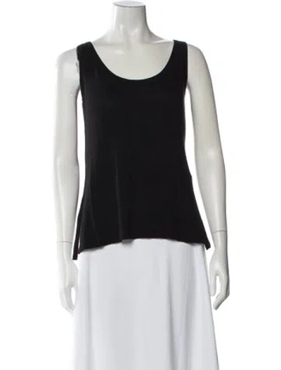 Pre-owned Leset Scoop Neck Sweater In Black