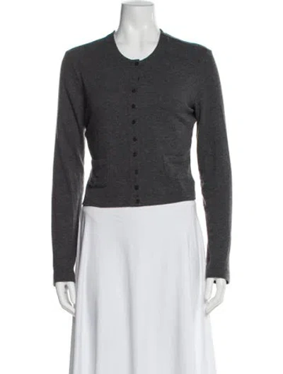 Pre-owned Leset Scoop Neck Sweater In Gray