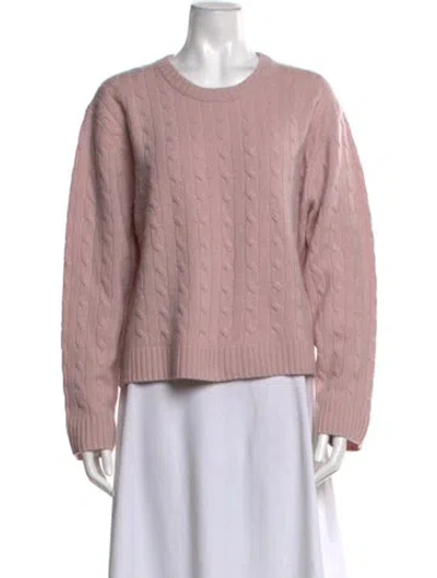 Pre-owned Leset Scoop Neck Sweater In Pink