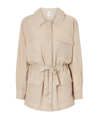 Leset Simple Short Coat In Neutral
