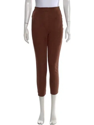 Pre-owned Leset Skinny Leg Pants In Brown
