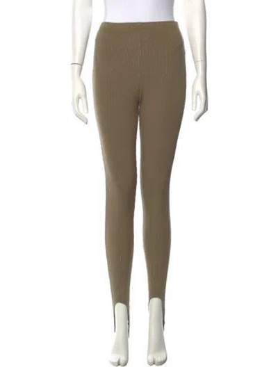 Pre-owned Leset Skinny Leg Pants In Green