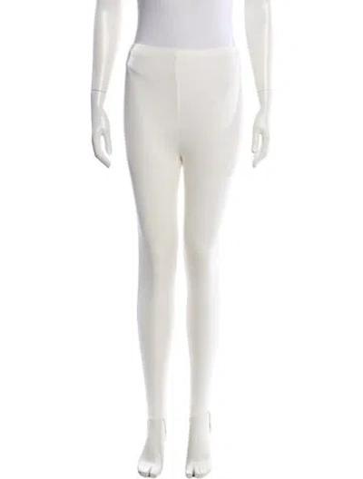 Pre-owned Leset Skinny Leg Pants In White