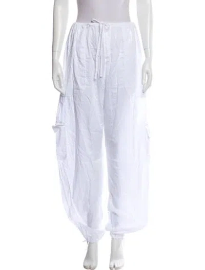 Pre-owned Leset Skinny Leg Pants In White