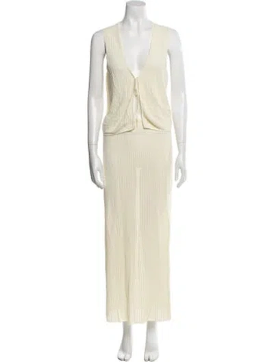 Pre-owned Leset Skirt Set In Neutral