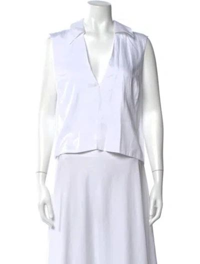 Pre-owned Leset Sleeveless Top W/ Tags In White