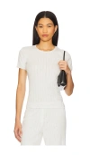 Leset Slim Fit Tee In Cloud Melange