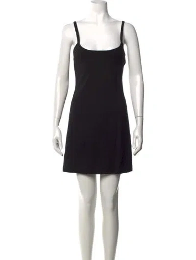 Pre-owned Leset Square Neckline Mini Dress In Black