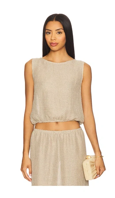Leset Stella Bateau Blouson In Brown