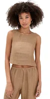 Leset Stella Crop Tank Honey