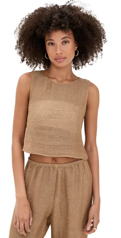 Leset Stella Crop Tank Honey