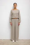 Leset Stella Wide Leg Pant In Dune