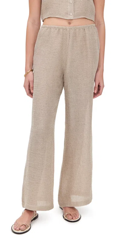 Leset Stella Wide Leg Pants Dune