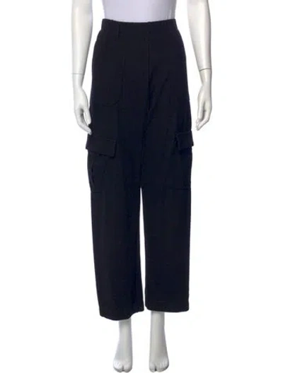 Pre-owned Leset Straight Leg Pants In Black