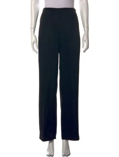 Pre-owned Leset Straight Leg Pants In Black