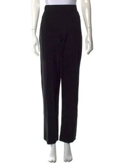 Pre-owned Leset Straight Leg Pants In Black