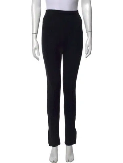 Pre-owned Leset Straight Leg Pants In Black