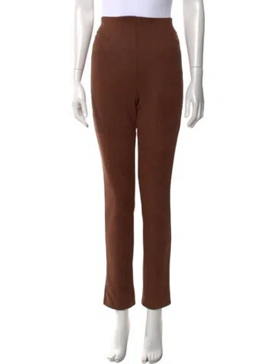 Pre-owned Leset Straight Leg Pants In Brown