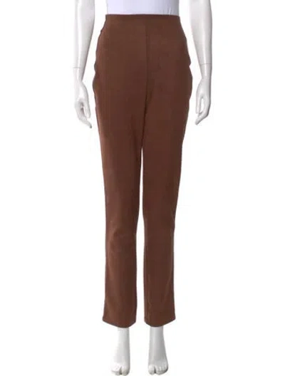 Pre-owned Leset Straight Leg Pants In Brown