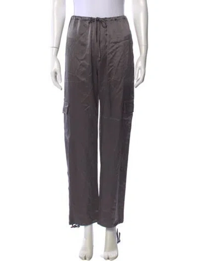 Pre-owned Leset Straight Leg Pants In Gray