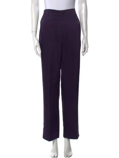 Pre-owned Leset Straight Leg Pants In Purple