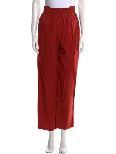 Pre-owned Leset Straight Leg Pants In Red
