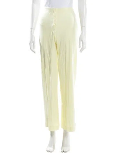 Pre-owned Leset Straight Leg Pants W/ Tags In Yellow
