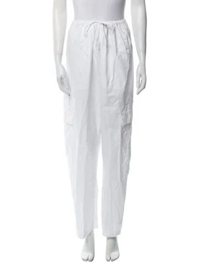 Pre-owned Leset Straight Leg Pants In White