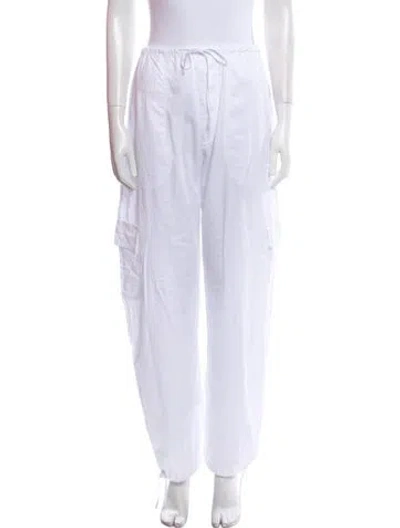 Pre-owned Leset Straight Leg Pants In White