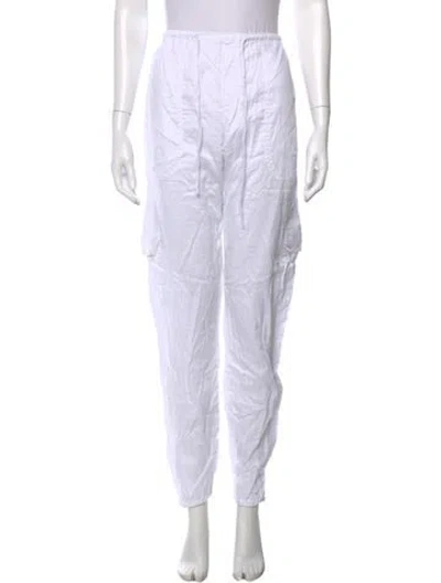 Pre-owned Leset Straight Leg Pants In White
