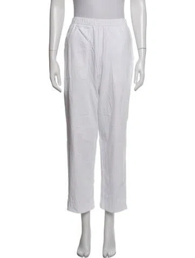 Pre-owned Leset Straight Leg Pants In White