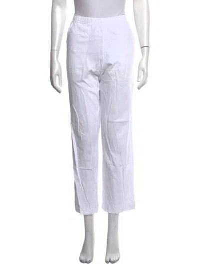 Pre-owned Leset Straight Leg Pants In White