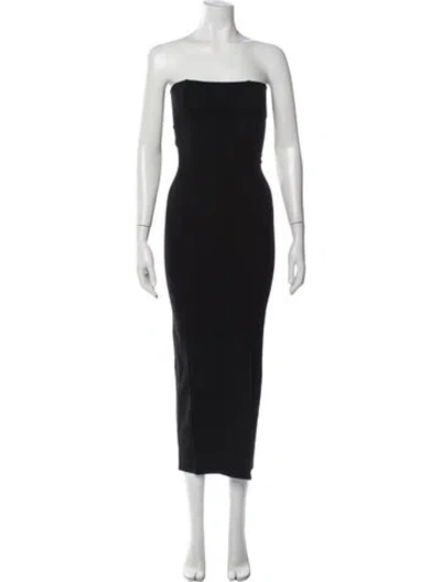Pre-owned Leset Strapless Midi Length Dress W/ Tags In Black