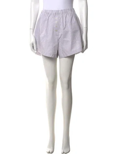 Pre-owned Leset Striped Mini Shorts In Multicolor