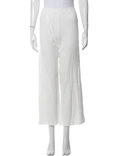 Pre-owned Leset Striped Pajamas In White