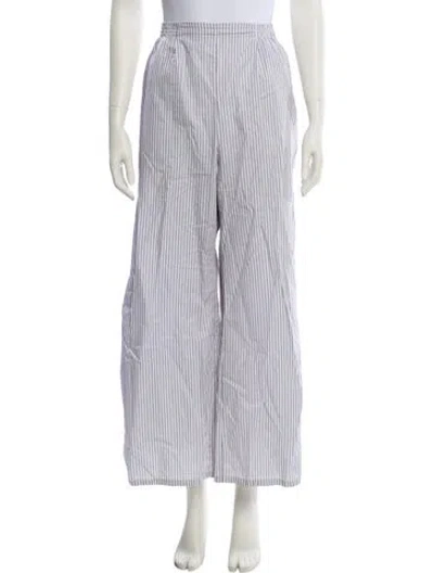 Pre-owned Leset Striped Sweatpants In Gray