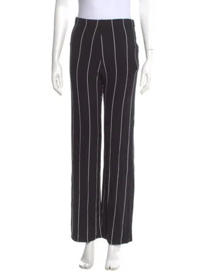 Pre-owned Leset Striped Wide Leg Pants In Gray